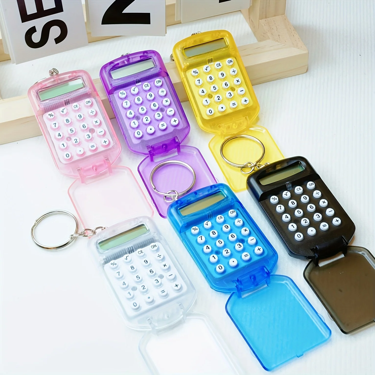 Scientific Calculator For Secondary School - 미니 만화 디자인 계산기, 키링 포함,