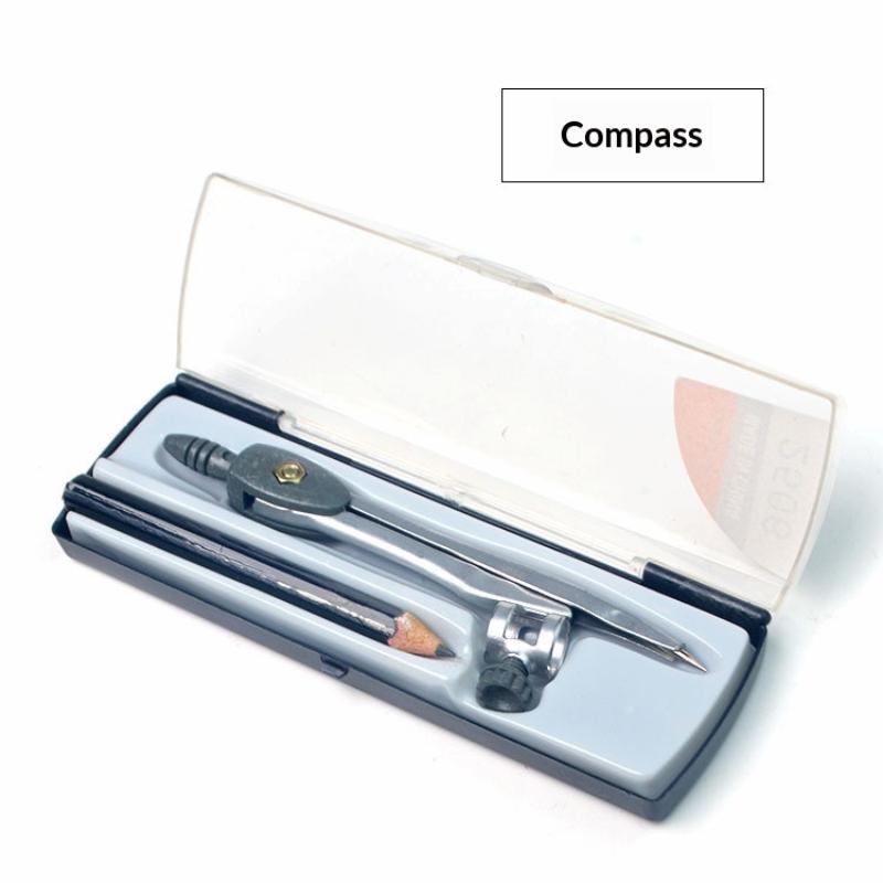 Math Geometry Set With Compass - 금속 잠금 장치가 있는 컴퍼스 세트,