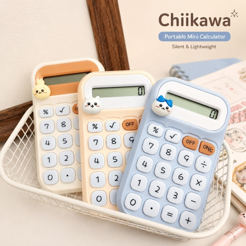 Scientific Calculator For Secondary School - 귀여운 치이카와 휴대용 미니 계산기, 무소음