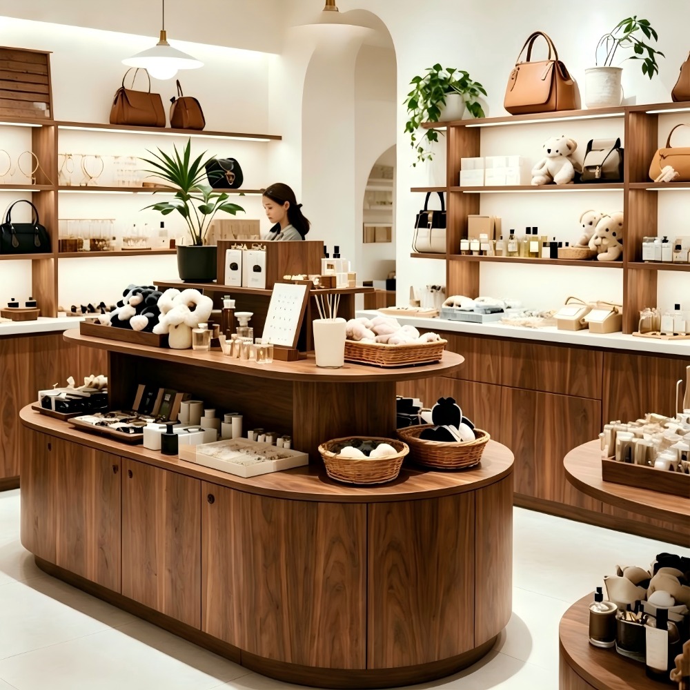 일본 스타일의 다층 나무 소재 아일랜드형 진열장, 고급 - Office Furniture 리뷰 및 가격