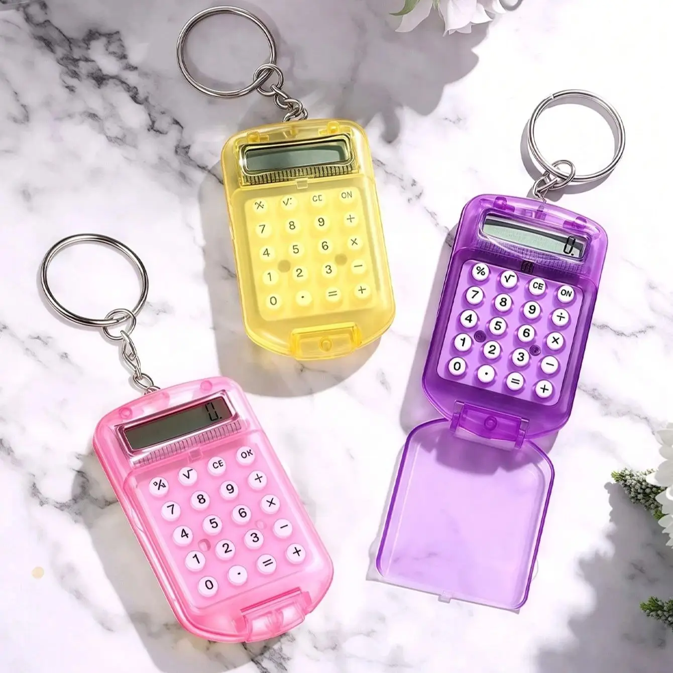 미니 만화 디자인 계산기, 키링 포함, 8자리 숫자 표 - Scientific Calculator For Secondary School 리뷰 및 가격