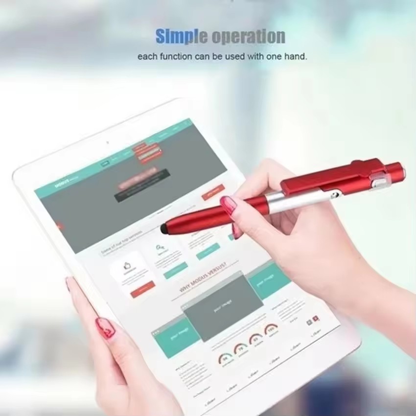 4가지 기능을 갖춘 다용도 볼펜: LED 라이트, 접이 - Writing Tools 리뷰 및 가격