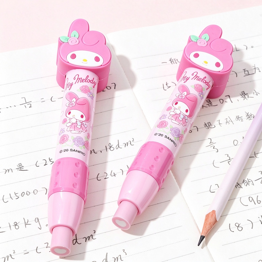 정품 헬로키티 멜로디 3D 헤드형 클릭식 지우개, 산리 - Retractable Eraser Pen Click 리뷰 및 가격